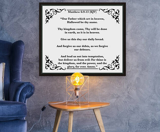 Mathew 6 9 13 Reproduction