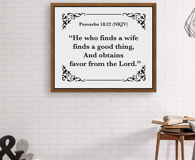 Proverbs 18 22 Reproduction