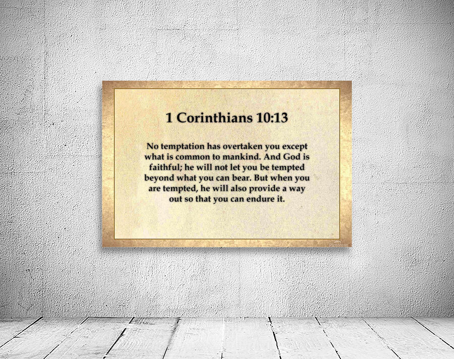 1 Corinthians 10 13 Wall Preview