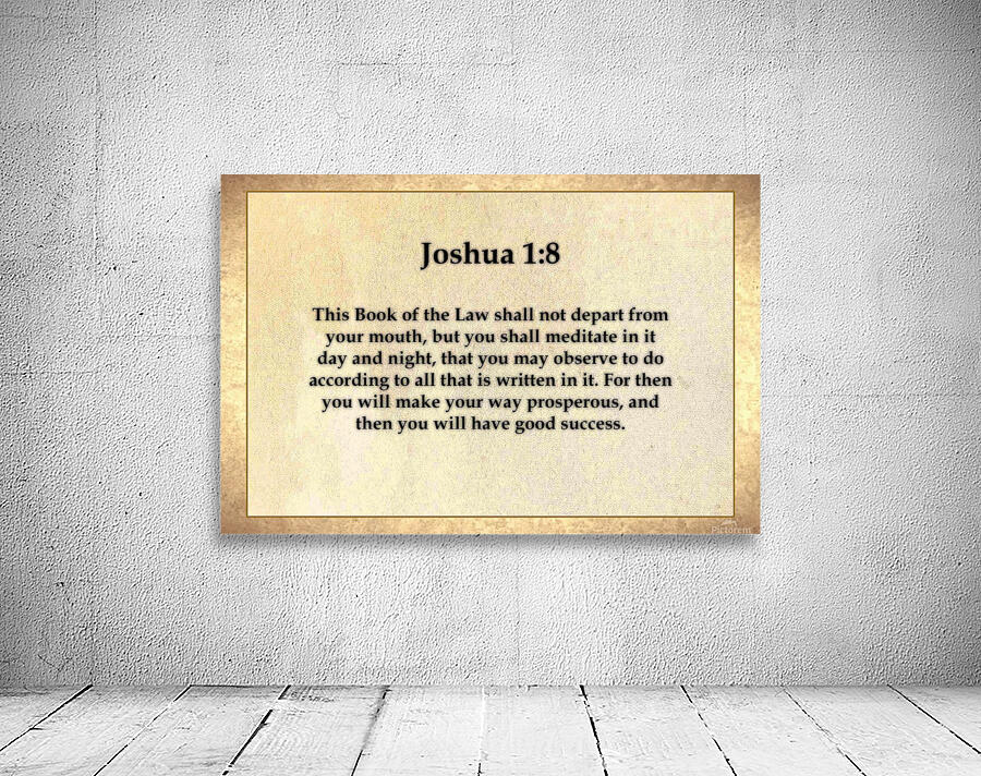 Joshua 1 8 Wall Preview
