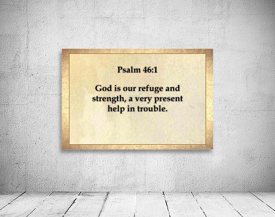 Psalm 46 1 Wall Preview