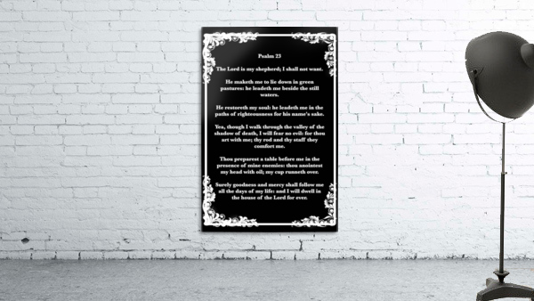 Psalm 23 8BW Wall Preview