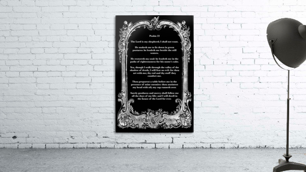 Psalm 23 7BW Wall Preview