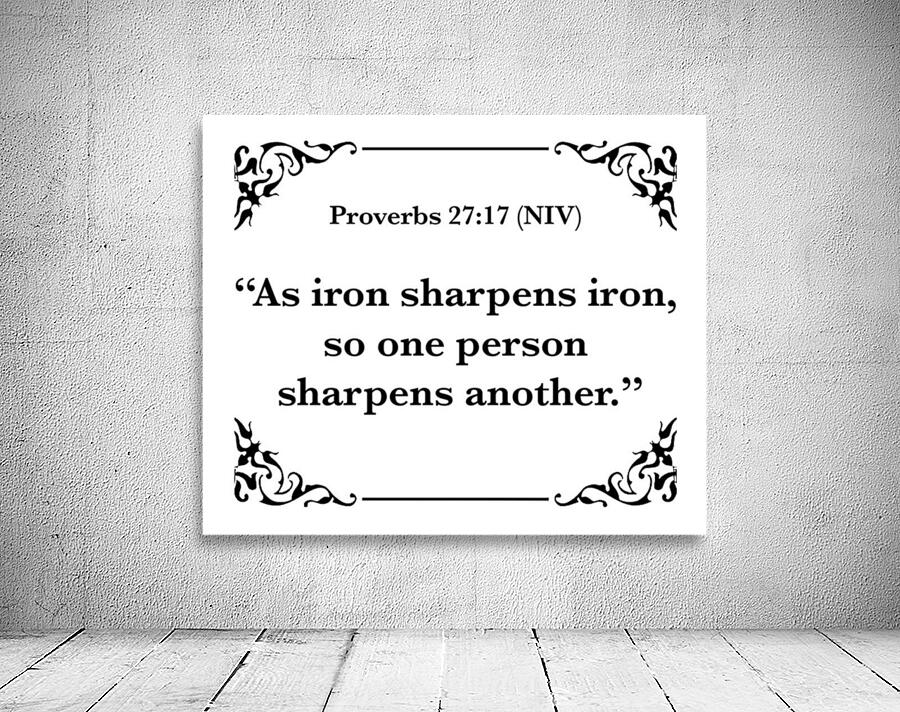 Proverbs 27 17 Wall Preview