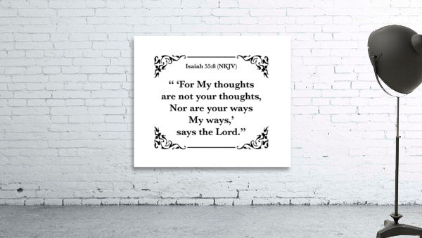 Isaiah 55 8 Wall Preview