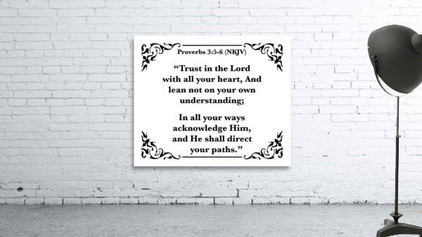 Proverbs 3 5 6 Wall Preview
