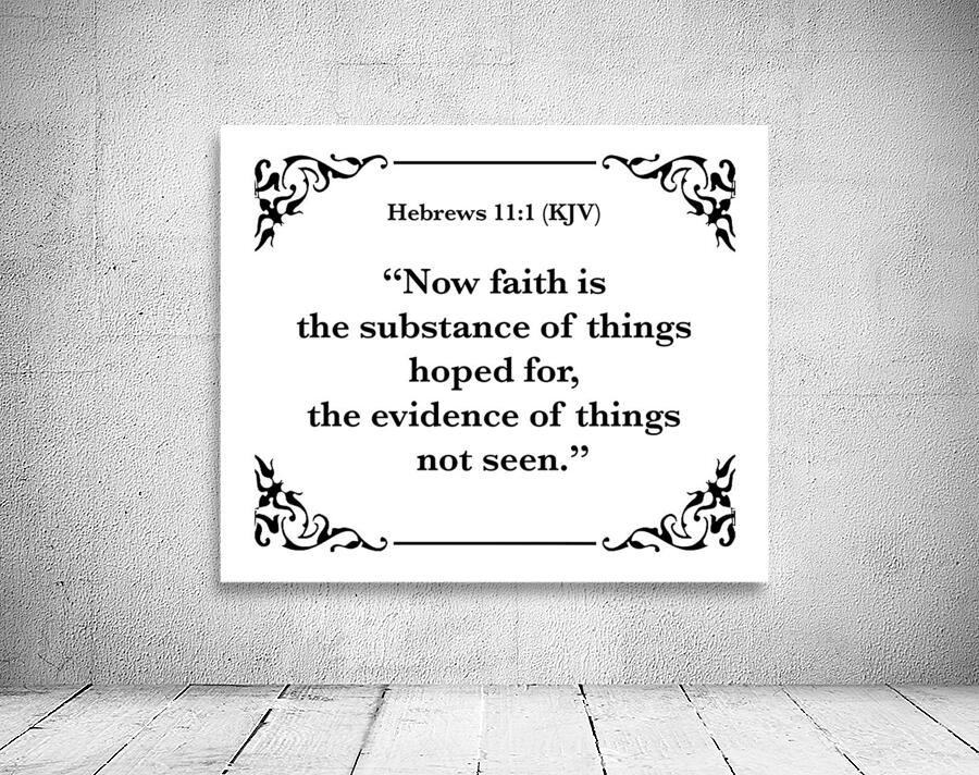 Hebrews 11 1 Wall Preview