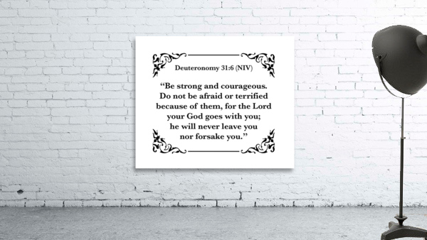 Deuteronomy 31 6 Wall Preview