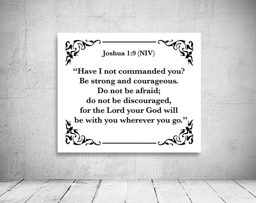 Joshua 1 9 Wall Preview