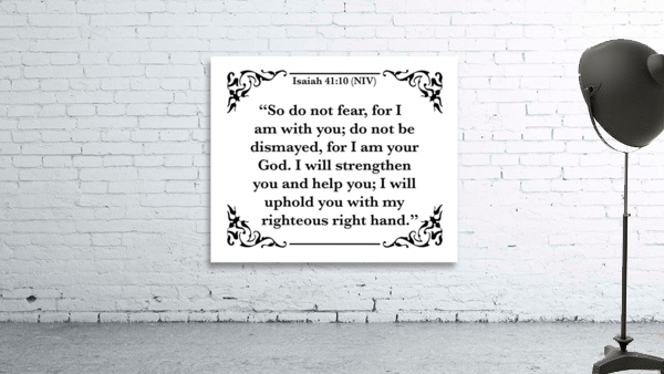 Isaiah 41 10 Wall Preview