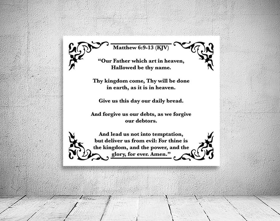 Mathew 6 9 13 Wall Preview