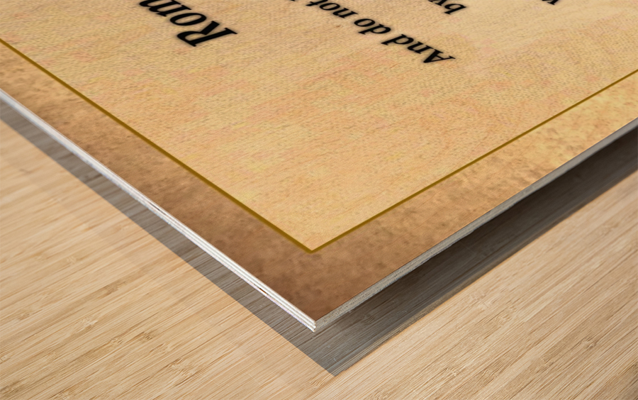 Romans 12 2 Wood print