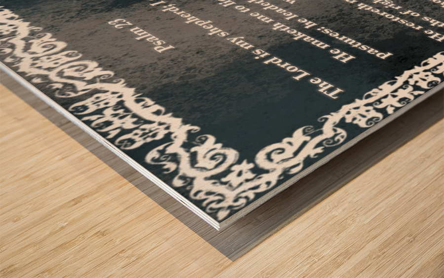 Psalm 23 10CH Wood print