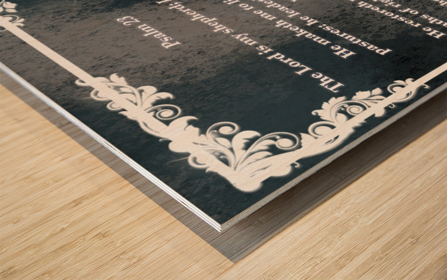 Psalm 23 8CH Wood print