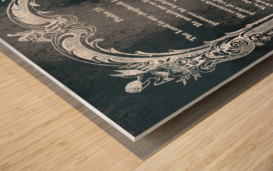 Psalm 23 7CH Wood print