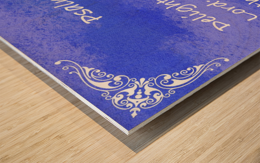 Psalm 37 4 5BL Wood print