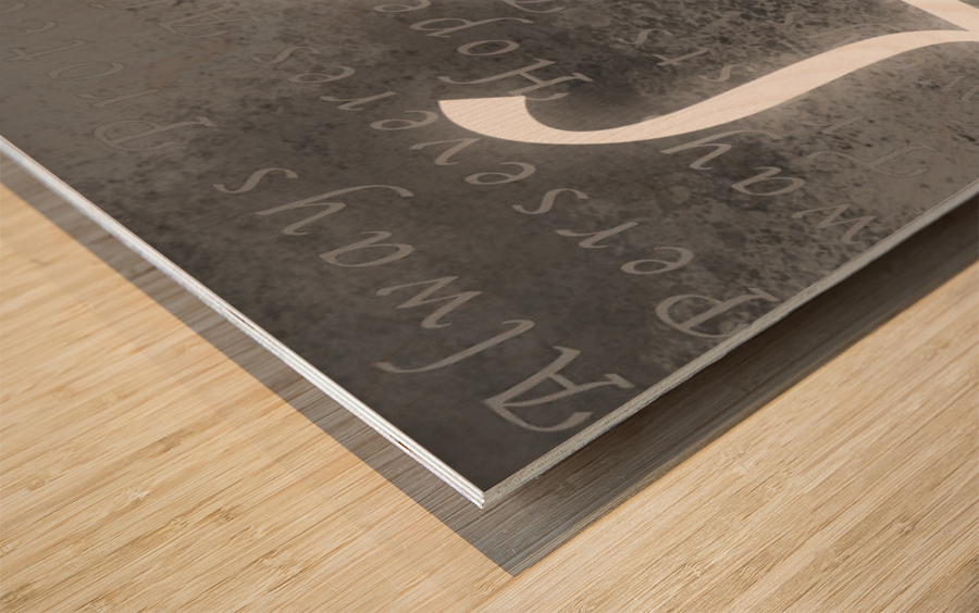 Love Wood print