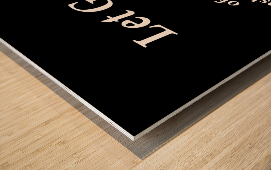 Be Free 2 Wood print