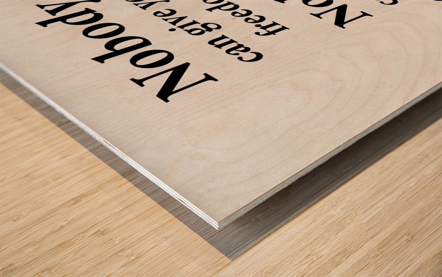 You Take It Wood print