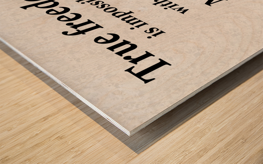 True Freedom Wood print