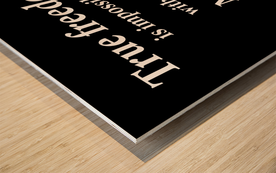 True Freedom 2 Wood print