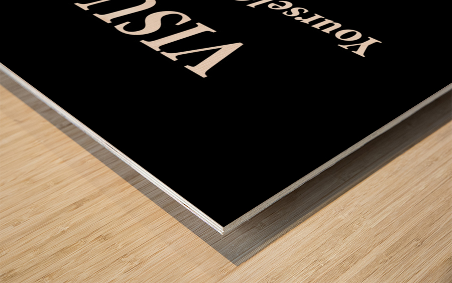 VISUALIZE 2 Wood print