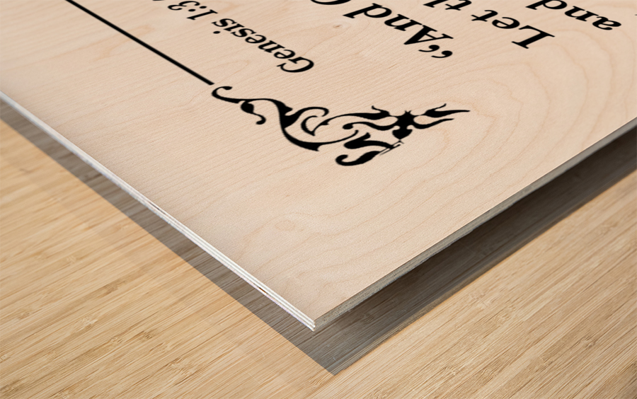 Genesis 1 3 Wood print