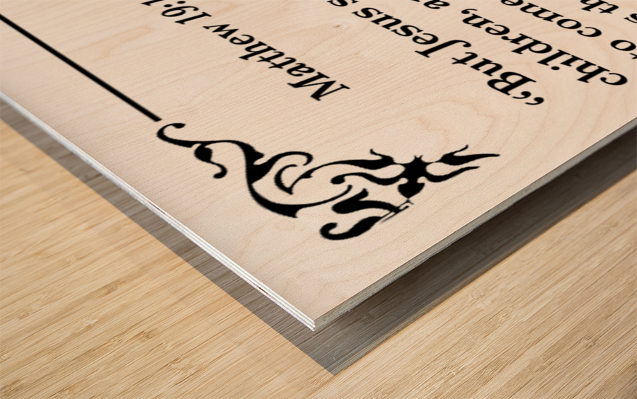 Matthew 19 14 Wood print