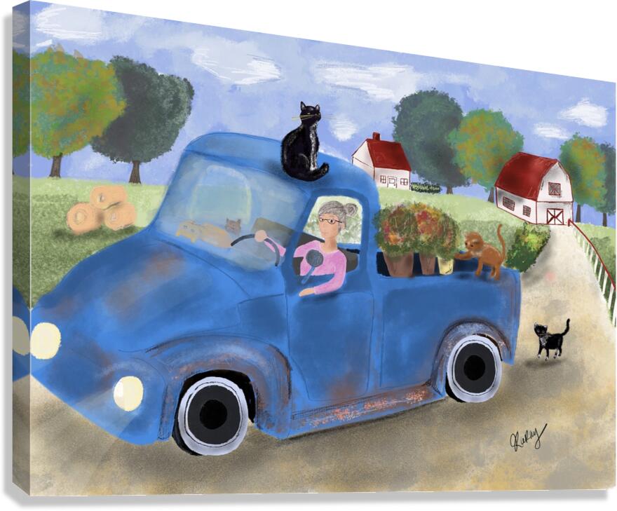 A la campagne Canvas Print