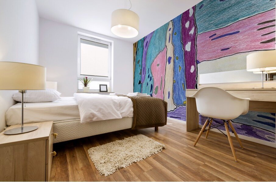Le monde Mural print