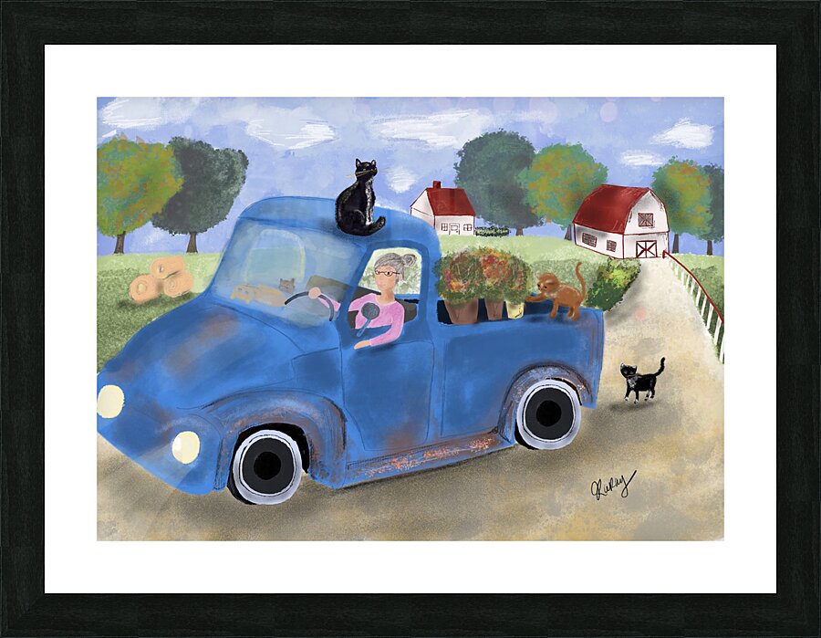 A la campagne Picture Frame print