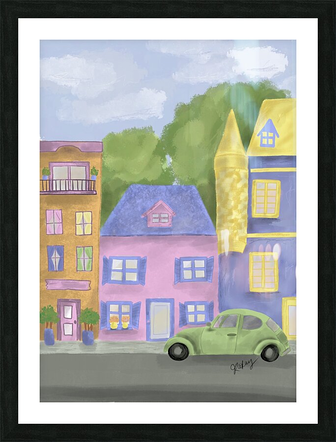 Coccinelle verte  Picture Frame print