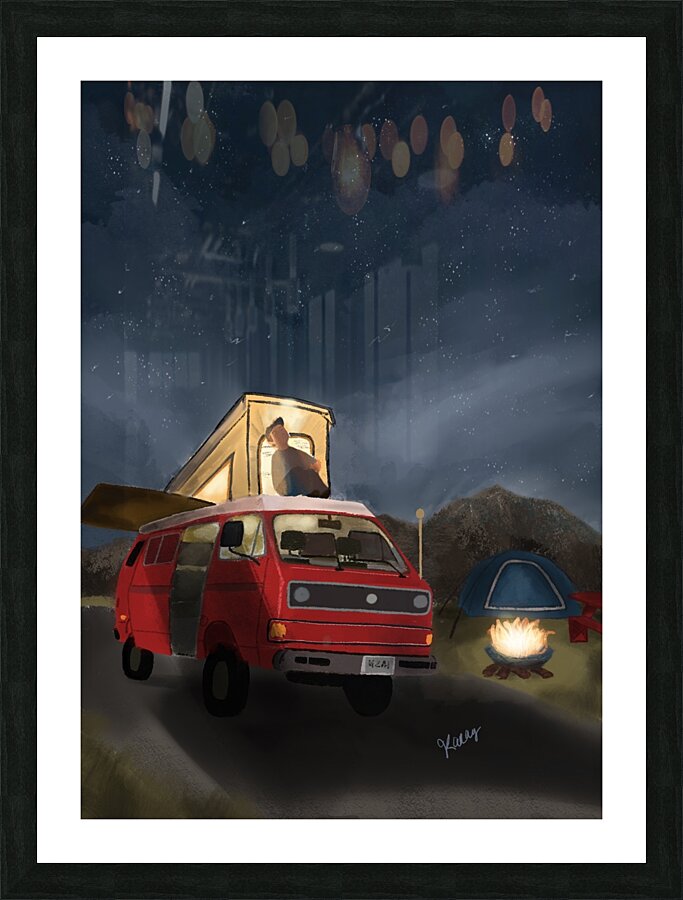 Sous les etoiles Picture Frame print