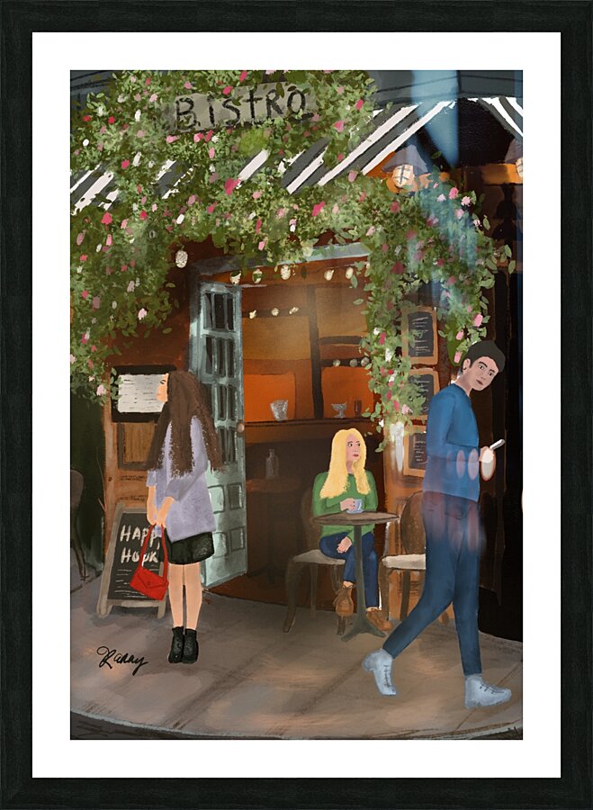 Bistro a Paris Picture Frame print