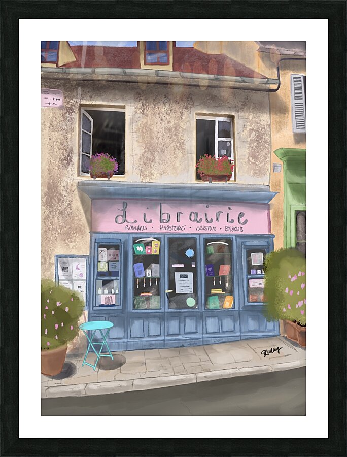 La librairie des anges Picture Frame print