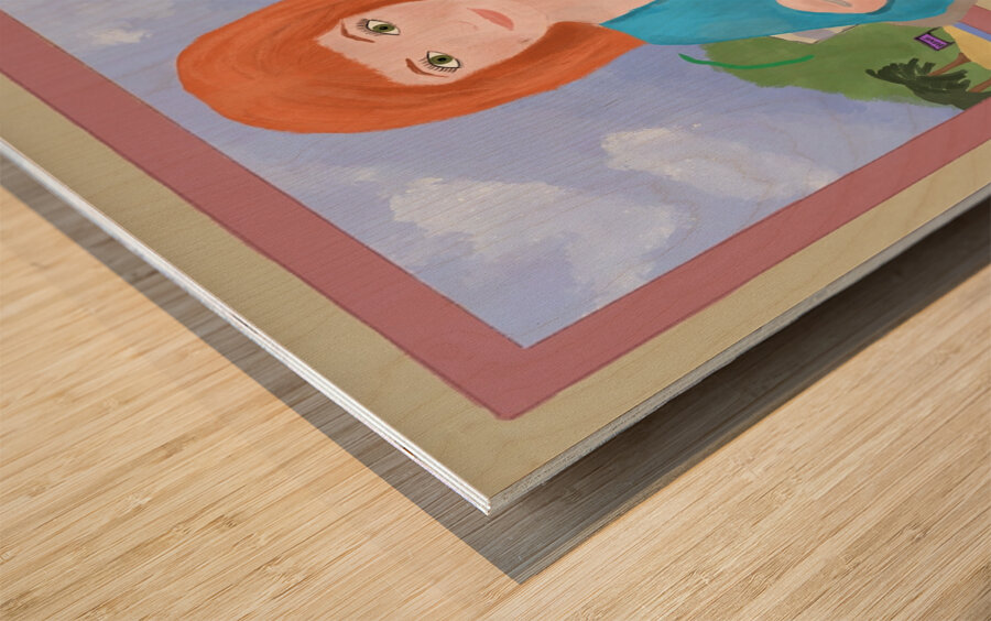 En croisiere  Wood print