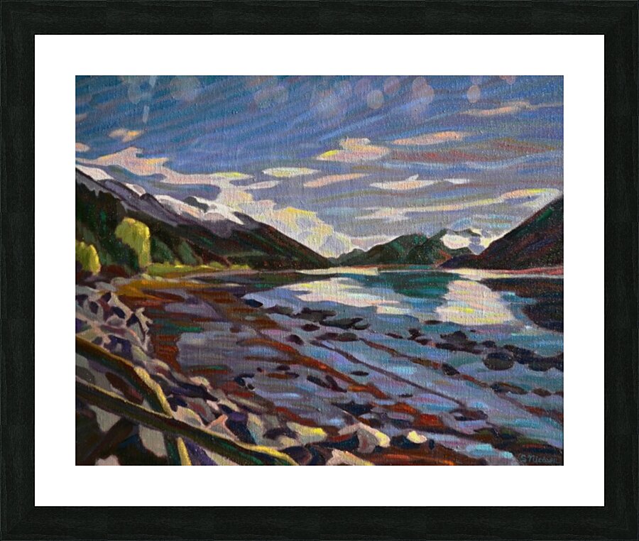 skeena blue Picture Frame print