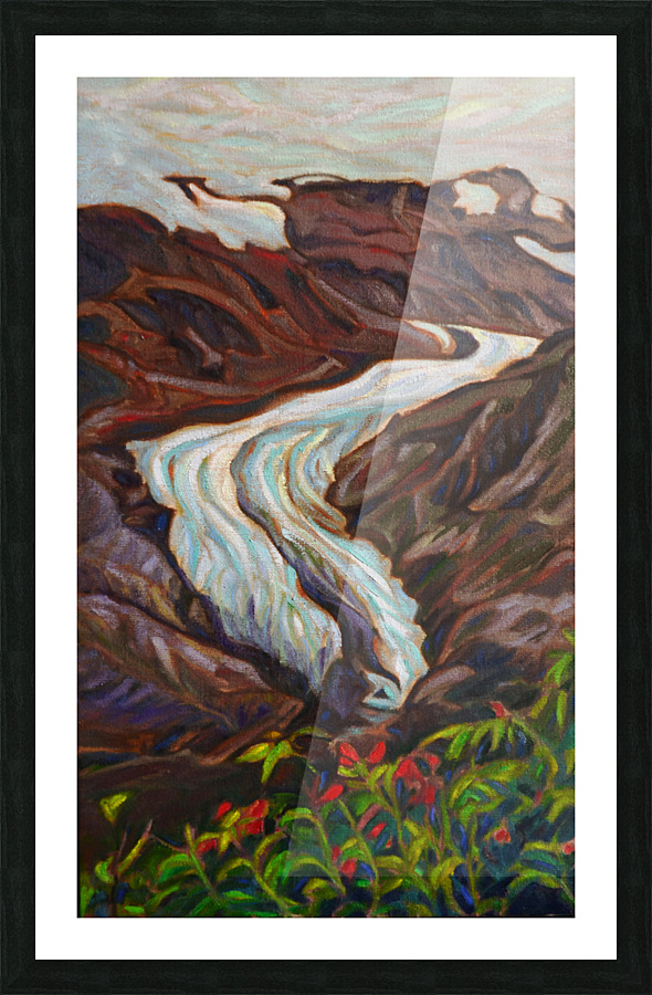 Glacier Movements  Picture Frame print