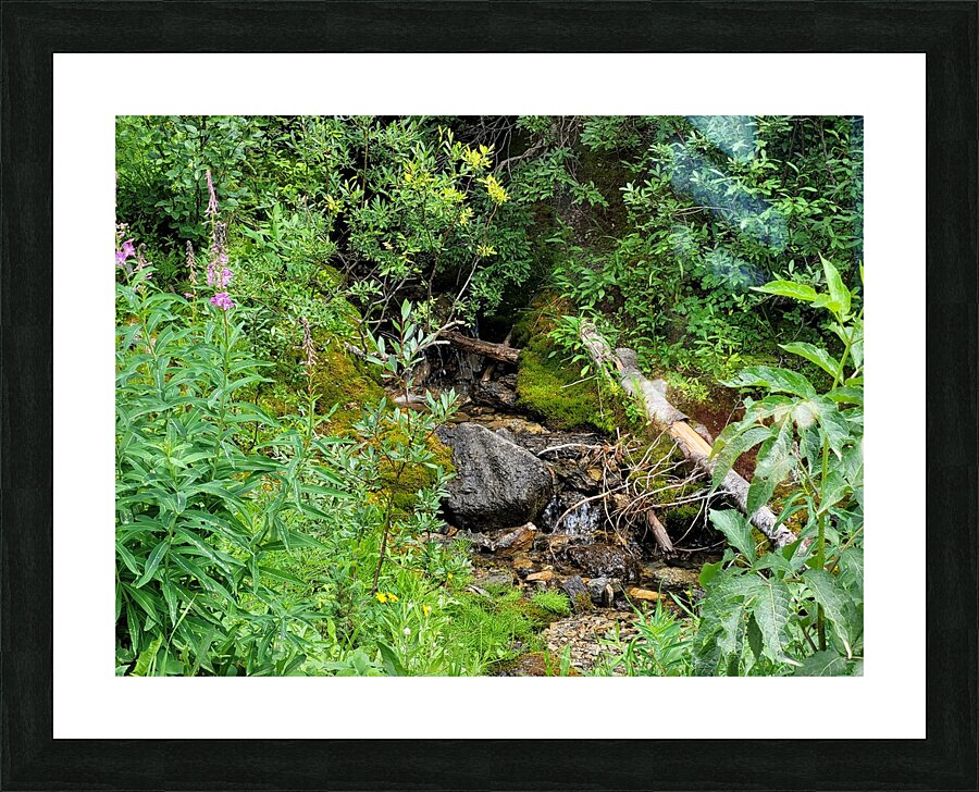 Quiet trickle Picture Frame print