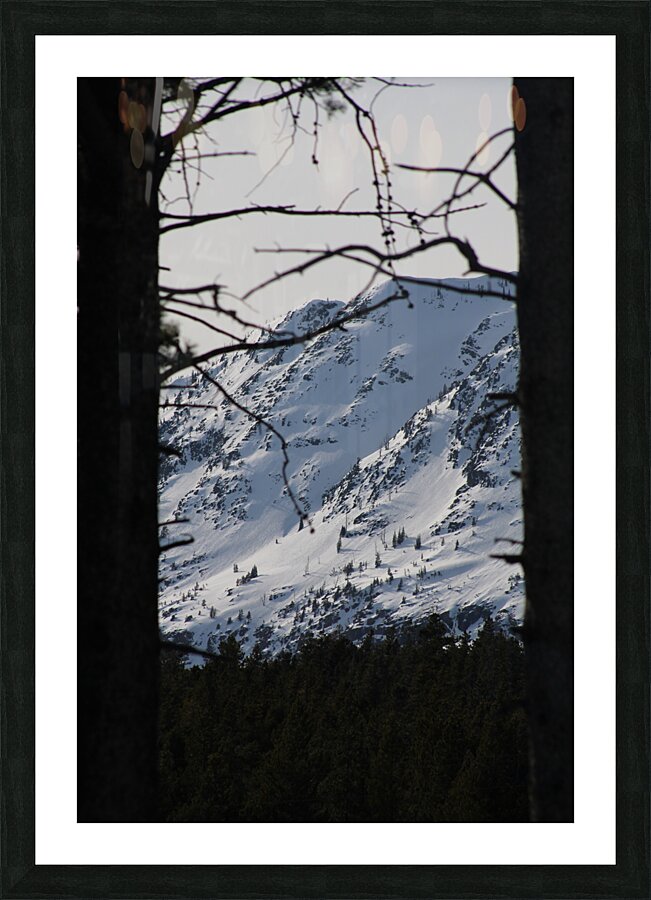 Shadowed Mountain Picture Frame print