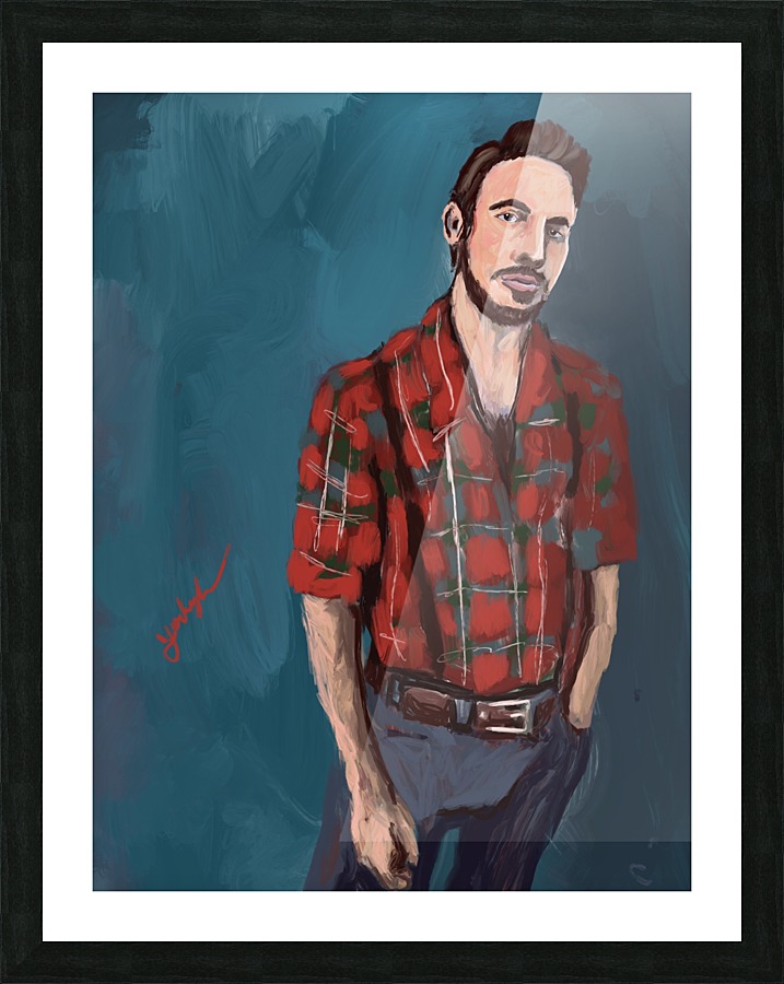 Lumbersexual Picture Frame print