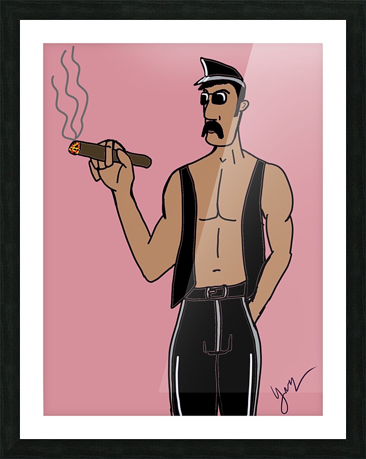 Leather Daddy Picture Frame print