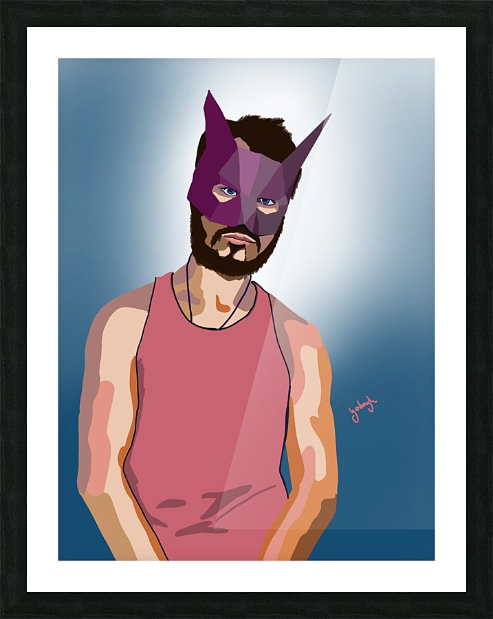 Masked Picture Frame print