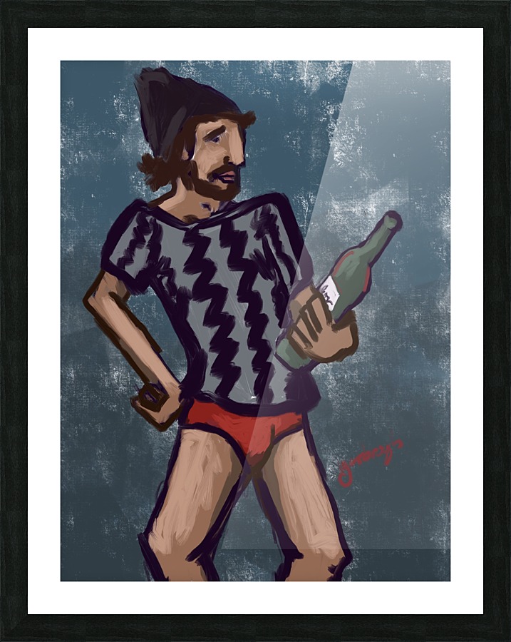 Just a Nip Picture Frame print