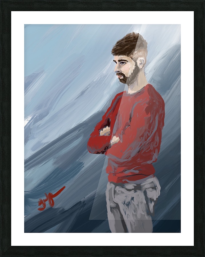 The Red Sweater Picture Frame print