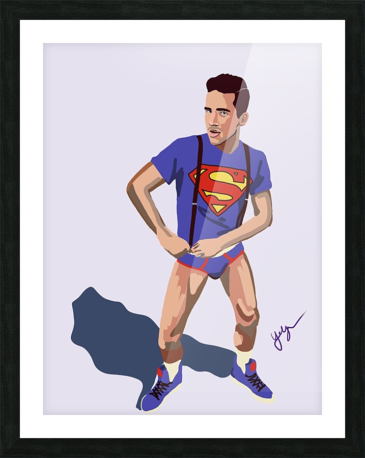 Superboy Picture Frame print
