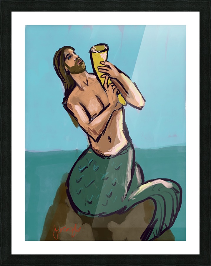 Merman Picture Frame print