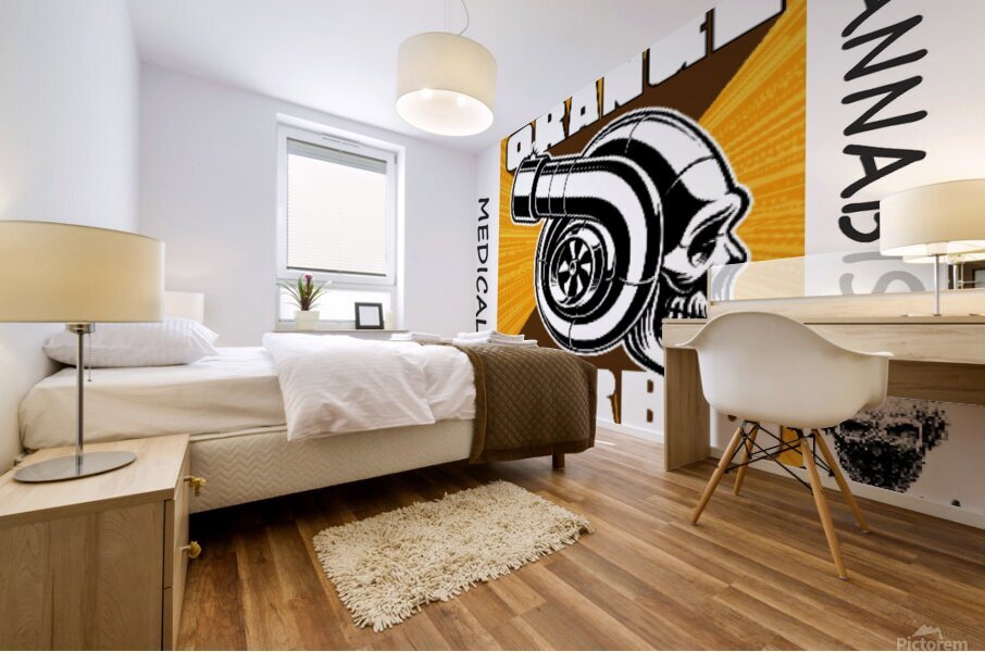 ORANGE TURBO Mural print