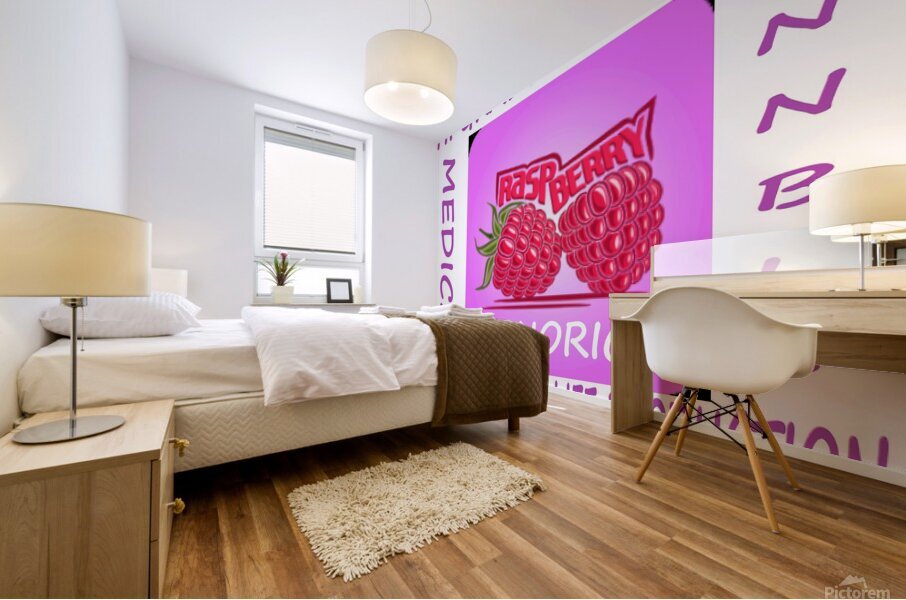 RASPBERRY LIQUORICE Mural print
