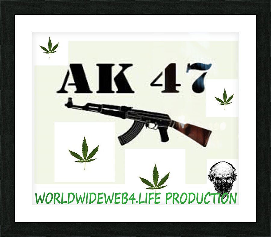 AK 47 Picture Frame print